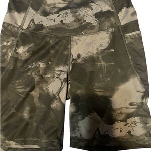 All in Motion Black Camouflage Shorts